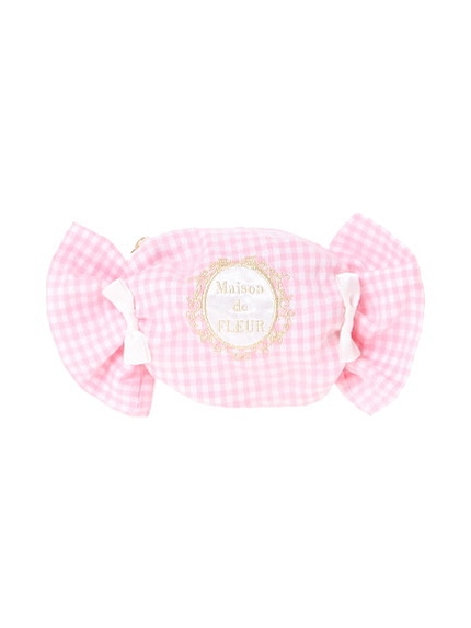 ギンガムチェックキャンディポーチ