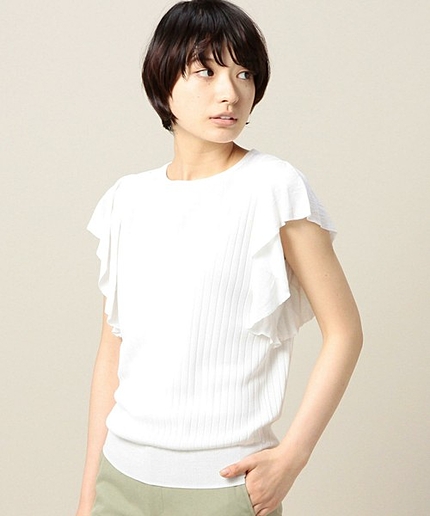 BYTF フレアスリーブニットベスト