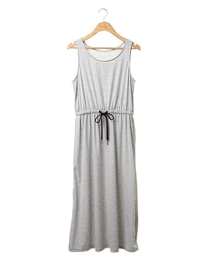 ウエストドロストマキシ／ワンピース