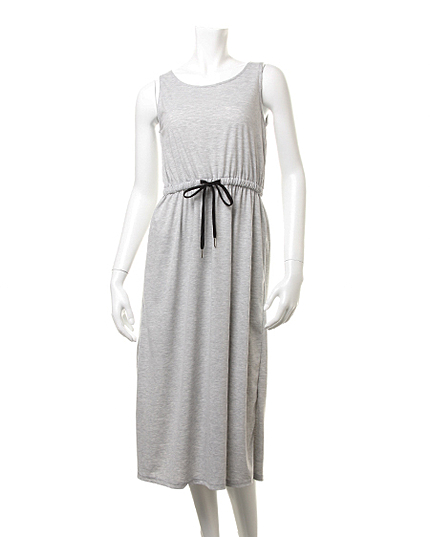 ウエストドロストマキシワンピース