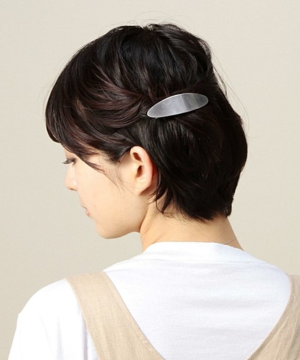 BYSFM メタルオーバルバレッタ