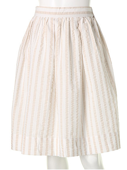 サッカーストライプギャザースカート