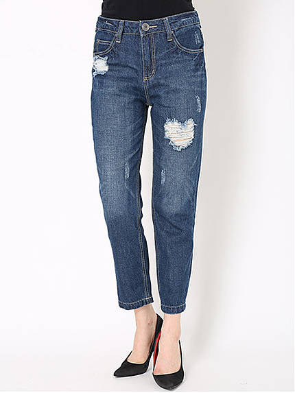 クラッシュボーイズテーパードデニム