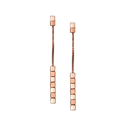 Cubist Rose Gold Vermeil Drop Earrings