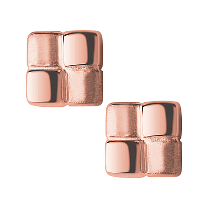 Cubist Rose Gold Vermeil Stud Earrings
