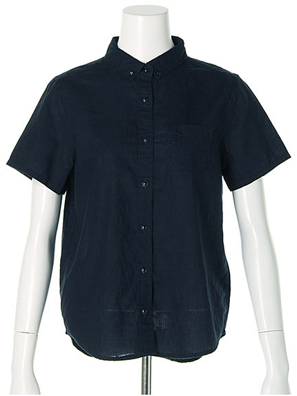 リネンコットン半袖シャツ