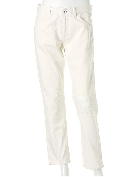 クラッシュホワイトデニム