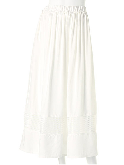 格子レースマキシスカート