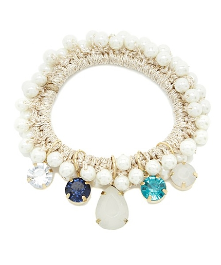 ビジューヘアゴム