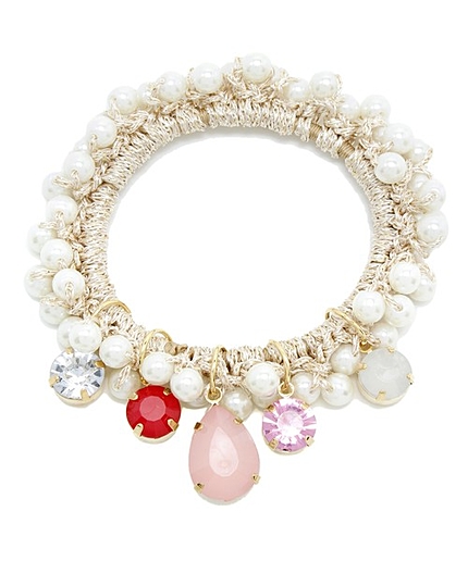 ビジューヘアゴム