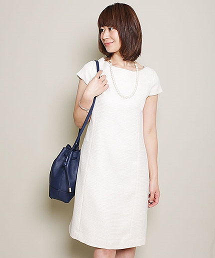 ツイードフレンチスリーブOP