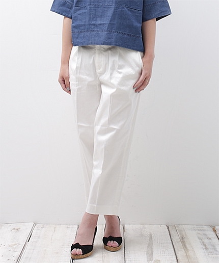 センタープレステーパードパンツ