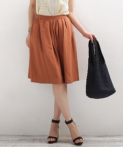 カラーガウチョパンツ