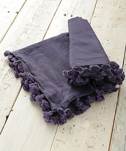 ポンポンカラーストール