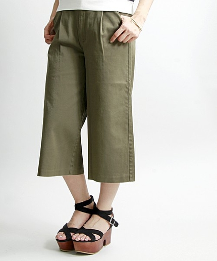 WEGO/ワイドクロップドパンツ