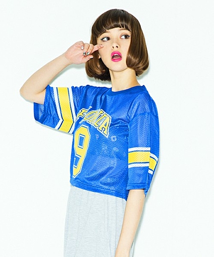 WEGO/メッシュプリントTシャツ