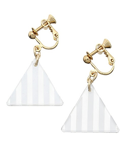 WEGO/クリアサンカクイヤリング