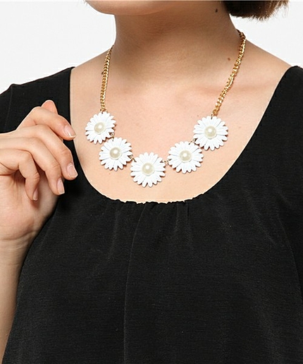 WEGO/フラワーパールネックレス