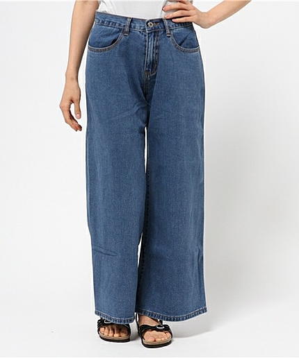 WEGO/デニムバギーパンツ