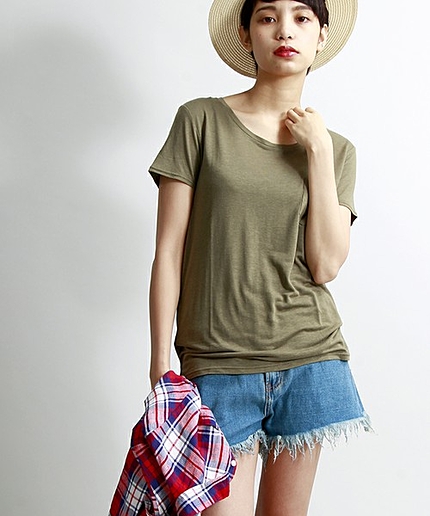 WEGO/デニムフリンジショートパンツ