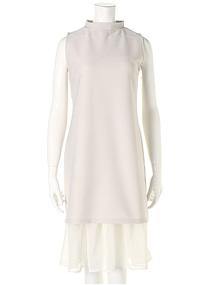 シフォンレイヤードリップルワンピース