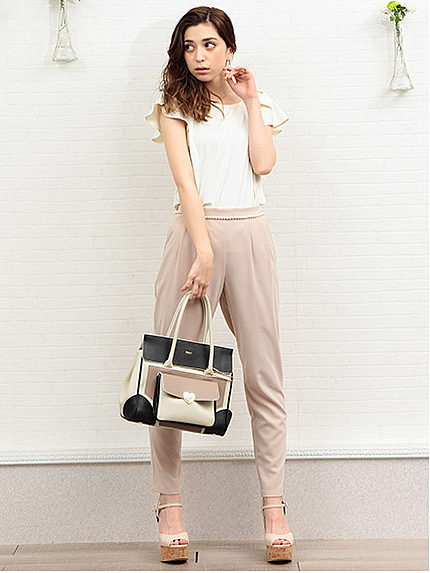 パールタック パンツ