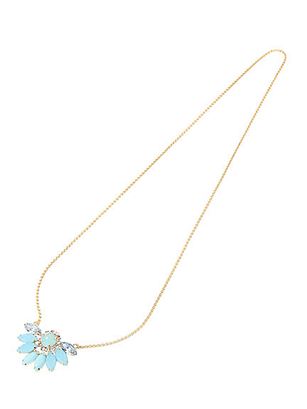 ロングビジューネックレス