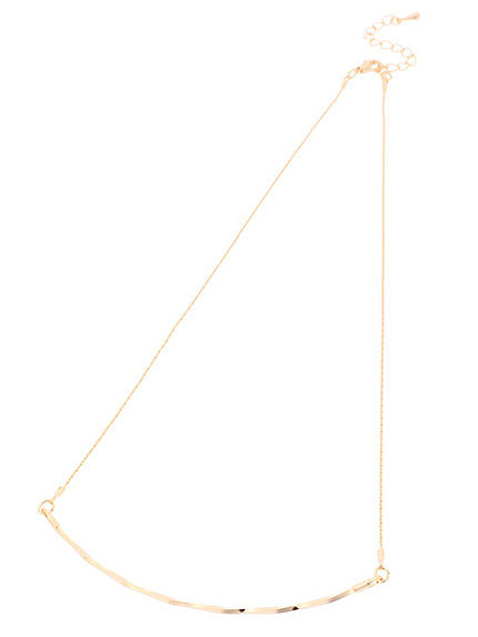 シンプルフープラウンドネックレス