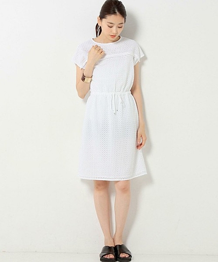 UAW CTN アイレット ドロー ワンピース