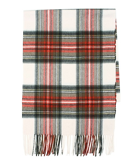 カシミヤチェックマフラー