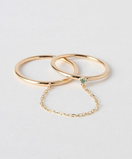 UAB エメラルド CHAIN 2リング