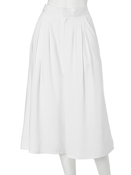 ≪小嶋陽菜コラボ≫【DUO】コットンフレアガウチョパンツ(オフ)