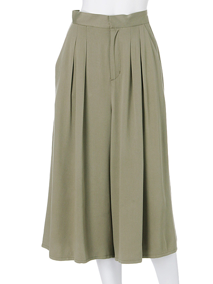 ≪小嶋陽菜コラボ≫【DUO】コットンフレアガウチョパンツ