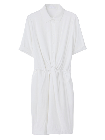 ツイストシャツドレス