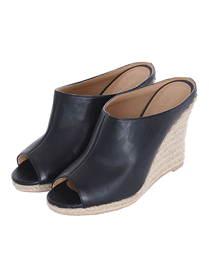 ジュートウェッジサンダル