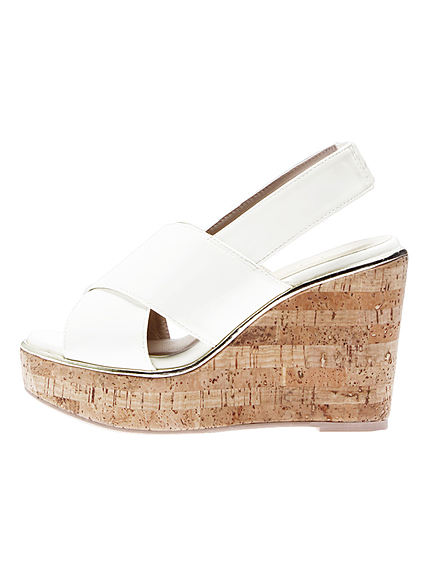 【GDS】 バンドゥウェッジサンダル(オフホワイト.ブラック)