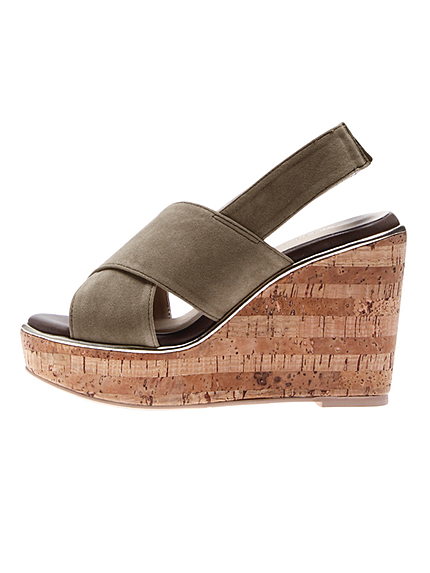 【GDS】 バンドゥウェッジサンダル(イエロー.ベージュ)