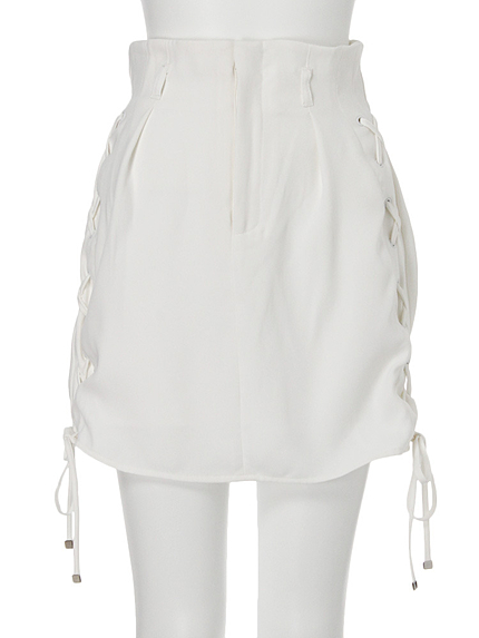 【CASUAL】サイドレースUPミニスカート