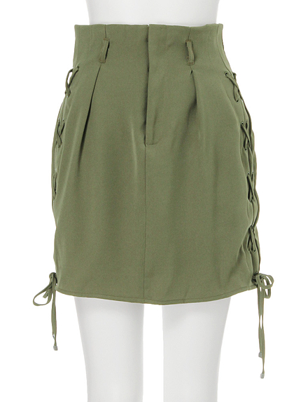 【CASUAL】サイドレースUPミニスカート