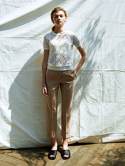 ペイズリーレースコンビトップ