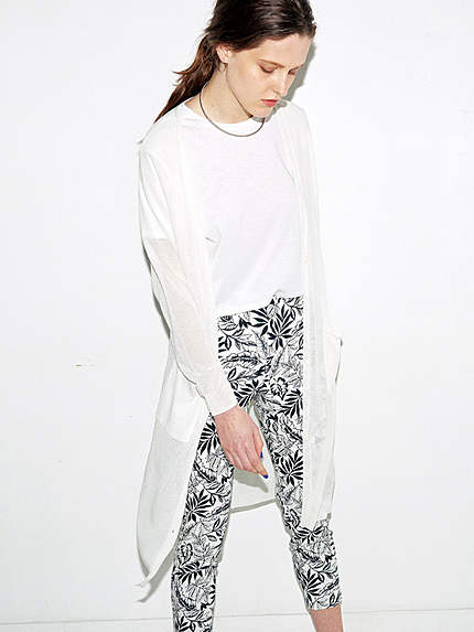 シアーニットカーディガン