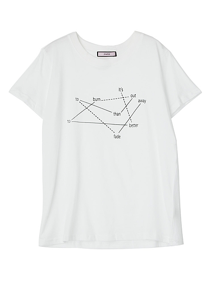 【GIRLY CASUAL】ロゴ＆ラインT