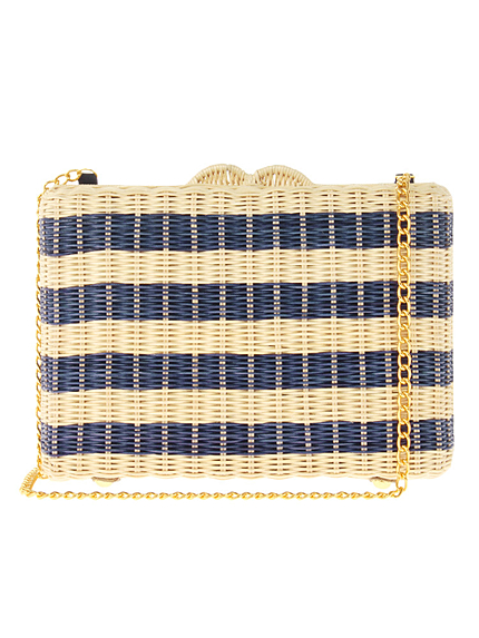 【GDS】 ラタンスクエアショルダーBAG(ミックス)