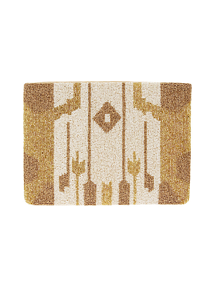 メタリックビーズクラッチBAG