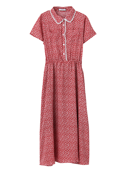 VINTAGEフラワー柄ワンピ