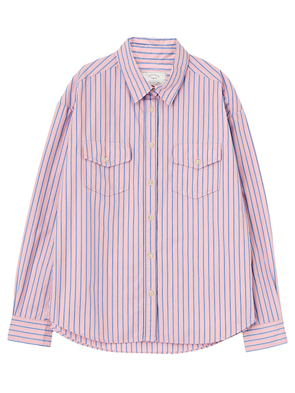 マルチカラーストライプシャツ