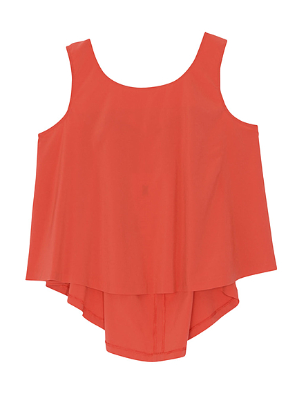 【DUO】 BACKタックフレアノースリブラウス