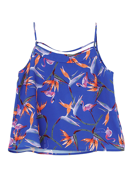 【FEMININE】フラミンゴフラワーキャミ