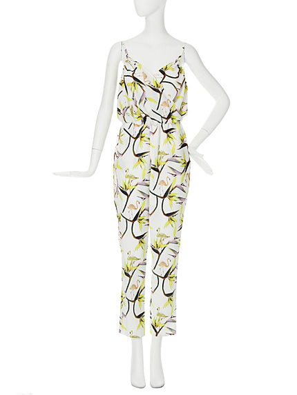 【FEMININE】フラミンゴフラワーオールインワン