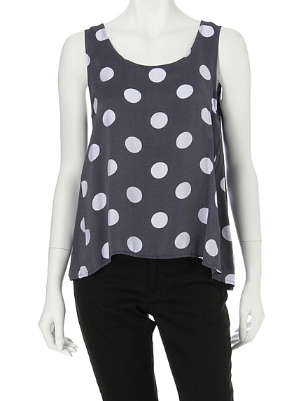 【LUX】 コインドットブラウス